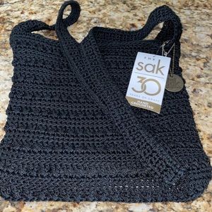 The black Sak purse crossbody